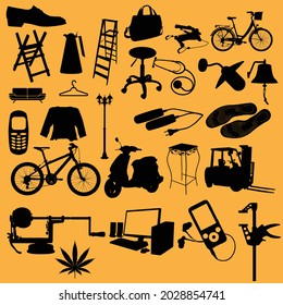 Set of House item icons.
Editable eps 10  file.
