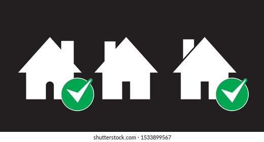 set of house logo design vector