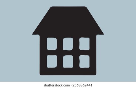 Set of house on white background, vector illustration stock illustration