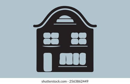 Set of house on white background, vector illustration stock illustration