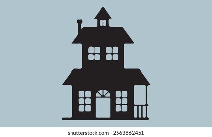 Set of house on white background, vector illustration stock illustration