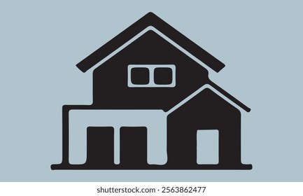 Set of house on white background, vector illustration stock illustration