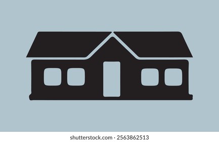 Set of house on white background, vector illustration stock illustration