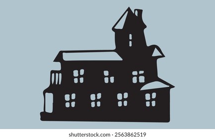 Set of house on white background, vector illustration stock illustration