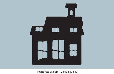 Set of house on white background, vector illustration stock illustration