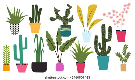 Conjunto de plantas de la casa Plantas 