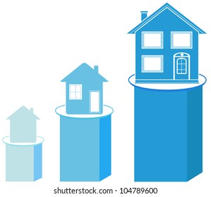 set house project on schedule, construction symbol