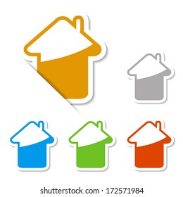 set of house stickers