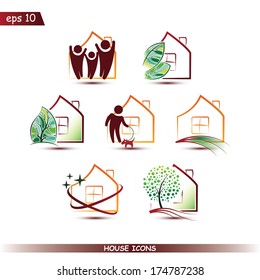 Set of house vector icons for your design