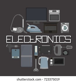set of household appliances