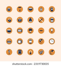 set of Household appliances vector icon illustration