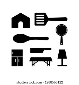 Set of household icon template