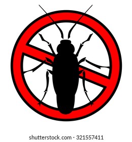 set of household pests in pure style