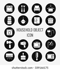 set of households object  icon