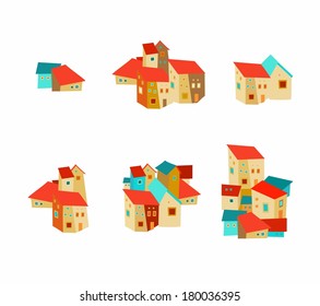 Set of houses