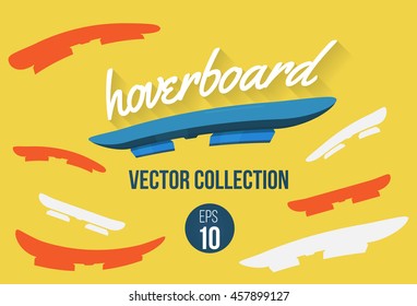 Set Of Hoverboard Shape, Collection Of Vector Illustration