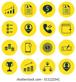 Set Of Hr Icons On Business Deal, Tree Structure And Cellular Data Topics. Editable Vector Illustration. Includes Career, Tree, Female And More Vector Icons.