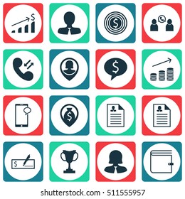 Set Of Hr Icons On Curriculum Vitae, Tournament And Business Goal Topics. Editable Vector Illustration. Includes Cellular, Check, Growth And More Elements