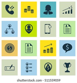 Set Of Hr Icons On Curriculum Vitae, Cellular Data And Tournament Topics. Editable Vector Illustration. Includes Bank, Applicants, Opinion And More Vector Icons.