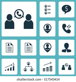 Set Of Hr Icons On Female Application, Pin Employee And Coins Growth Topics. Editable Vector Illustration. Includes User, Applicants, Conference And More Elements