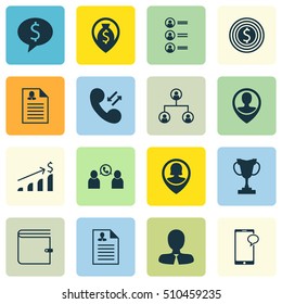 Set Of Hr Icons On Job Applicants, Manager And Curriculum Vitae Topics. Editable Vector Illustration. Includes Employee, Prize, Profile And More Vector Icons.