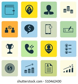 Set Of Hr Icons On Job Applicants, Successful Investment And Money Navigation Topics. Editable Vector Illustration. Includes Bank, Money, Profile And More Vector Icons.