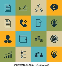 Set Of Hr Icons On Manager, Phone Conference And Bank Payment Topics. Editable Vector Illustration. Includes Increase, Check, Discussion And More Vector Icons.