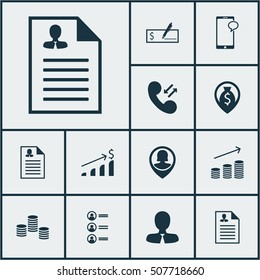 Set Of Hr Icons On Money, Successful Investment And Pin Employee Topics. Editable Vector Illustration. Includes Cash, Map, Money And More