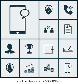 Set Of Hr Icons On Money Navigation, Coins Growth And Cash Topics. Editable Vector Illustration. Includes Money, Employee, Chat And More Vector Icons.