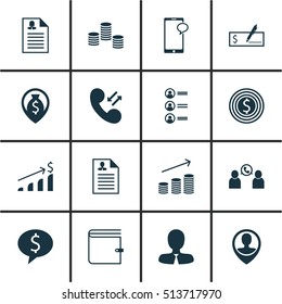 Set Of Hr Icons On Phone Conference, Bank Payment And Manager Topics. Editable Vector Illustration. Includes Call, Male, Female And More Vector Icons.