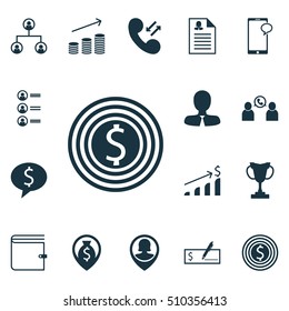 Set Of Hr Icons On Tournament, Phone Conference And Bank Payment Topics. Editable Vector Illustration. Includes Application, Conference, Check And More Vector Icons.