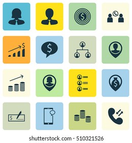 Set Of Hr Icons On Tree Structure, Business Deal And Coins Growth Topics. Editable Vector Illustration. Includes Tree, Call, Organisation And More Vector Icons.