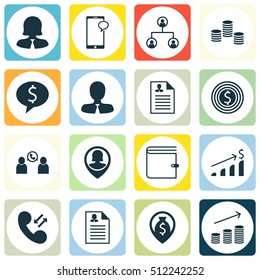 Set Of Hr Icons On Tree Structure, Messaging And Manager Topics. Editable Vector Illustration. Includes Call, Opinion, Stacked And More Vector Icons.