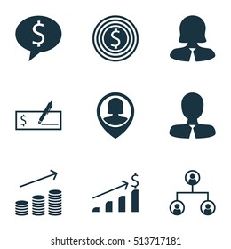 Set Of Hr Icons On Tree Structure, Successful Investment And Pin Employee Topics. Editable Vector Illustration. Includes Check, Increase, Pin And More Vector Icons.