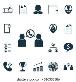 Set Of Hr Icons On Wallet, Messaging And Bank Payment Topics. Editable Vector Illustration. Includes Application, User, Discussion And More Vector Icons.