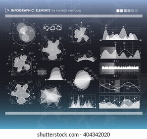 Set Of HUD And Infographic Elements. Futuristic User Interface