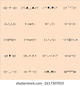 set of hug doodle line emoticon vector template