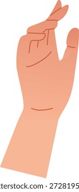 Satz von menschlichen Handgesten-Illustrationen im klaren, flachen Vektorstil