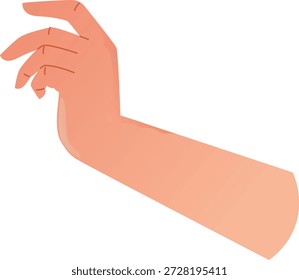 Satz von menschlichen Handgesten-Illustrationen im klaren, flachen Vektorstil