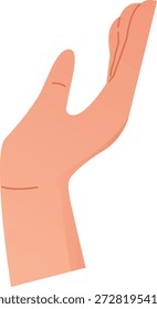 Satz von menschlichen Handgesten-Illustrationen im klaren, flachen Vektorstil