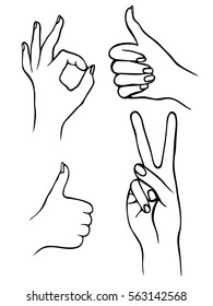 A set of human hearts and liver. Vector illustration