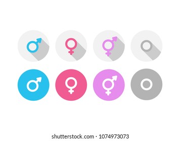 Set of human orientation icons isolated on white background