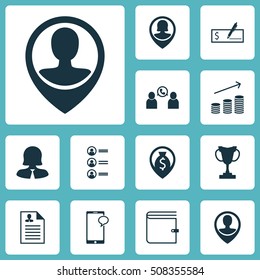 Set Of Human Resources Icons On Money Navigation, Tournament And Job Applicants Topics. Editable Vector Illustration. Includes Call, User, Resume And More Vector Icons.