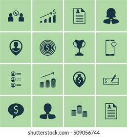 Set Of Human Resources Icons On Business Woman, Female Application And Manager Topics. Editable Vector Illustration. Includes Career, Male, Coins And More Vector Icons.