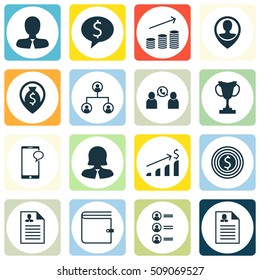 Set Of Human Resources Icons On Manager, Tree Structure And Job Applicants Topics. Editable Vector Illustration. Includes Opinion, Application, Map And More Vector Icons.