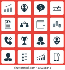 Set Of Human Resources Icons On Curriculum Vitae, Tournament And Money Topics. Editable Vector Illustration. Includes Applicants, List, Check And More Vector Icons.