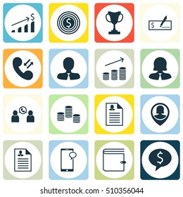 Set Of Human Resources Icons On Coins Growth, Tournament And Business Woman Topics. Editable Vector Illustration. Includes Resume, Opinion, Conference And More Vector Icons.