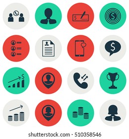 Set Of Human Resources Icons On Bank Payment, Successful Investment And Job Applicants Topics. Editable Vector Illustration. Includes Check, Success, Coins And More Vector Icons.