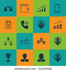 Set Of Human Resources Icons On Bank Payment, Business Woman And Messaging Topics. Editable Vector Illustration. Includes Growth, Stacked, Female And More Vector Icons.