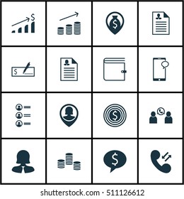 Set Of Human Resources Icons On Job Applicants, Business Goal And Phone Conference Topics. Editable Vector Illustration. Includes Bank, Male, Career And More Vector Icons.
